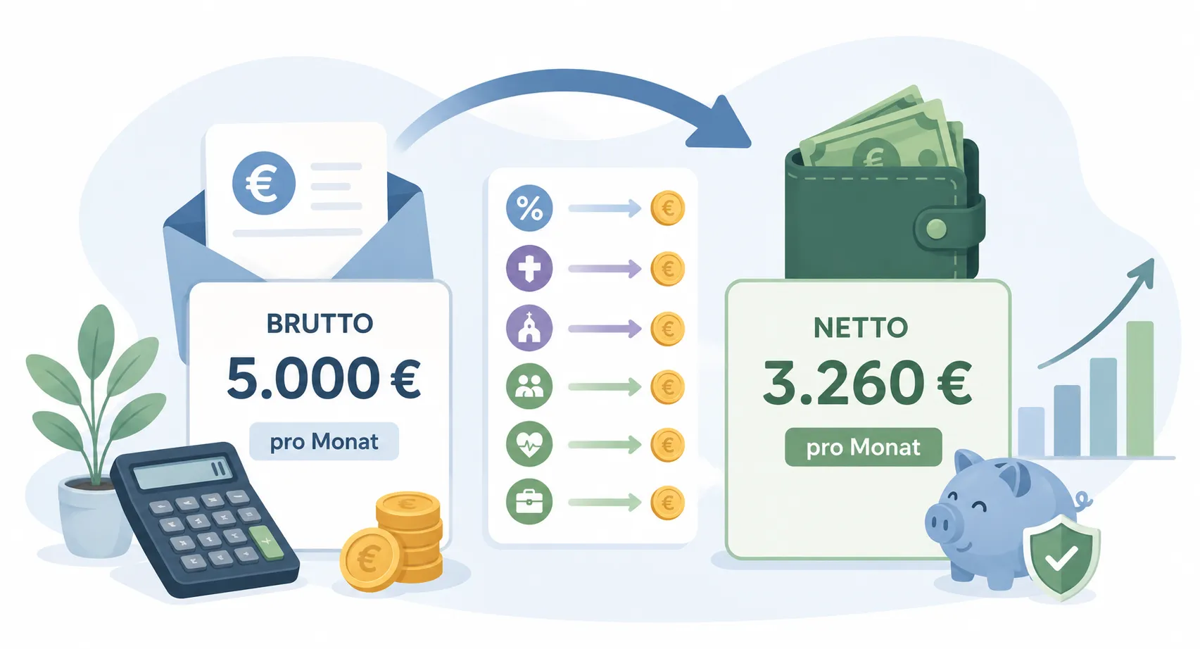 Brutto-Netto-Rechner 2026