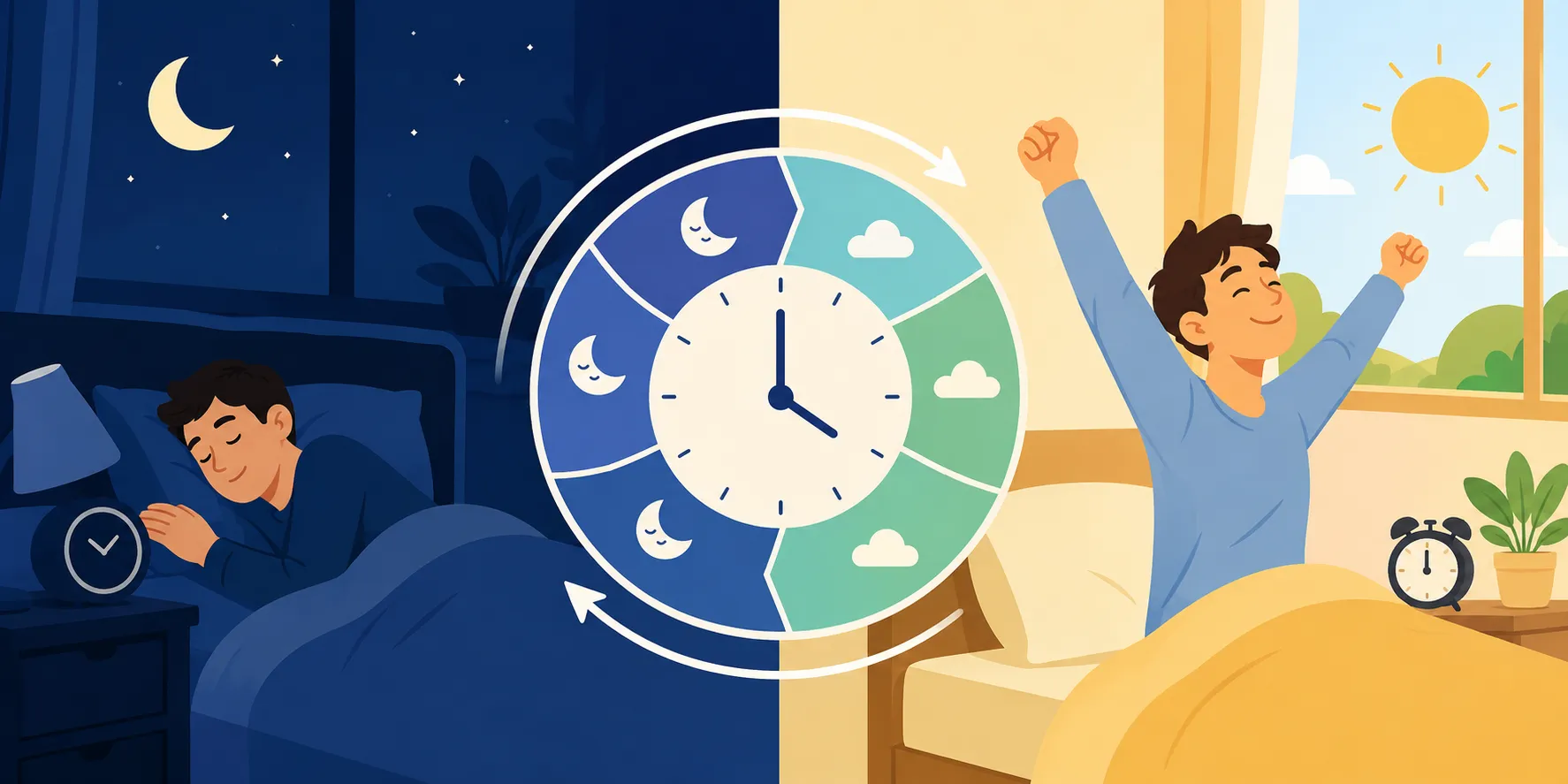 Schlafrechner: optimale Bett- und Aufwachzeiten nach Schlafzyklen